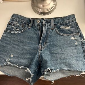 Abercrombie and Fitch curve love mid rise boyfriend shorts